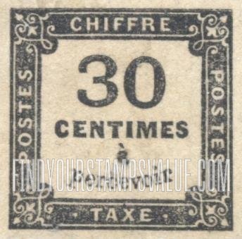 FindYourStampsValue: POSTAGE DUE - Numeral Value