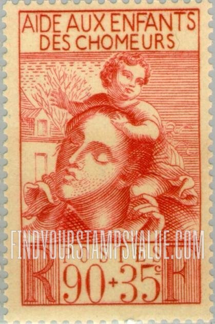 FindYourStampsValue: SEMI-POSTAL - Mother and Child