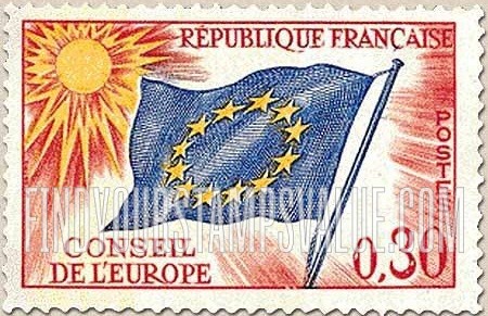 FindYourStampsValue: OFFICIAL - Council of Europe Flag