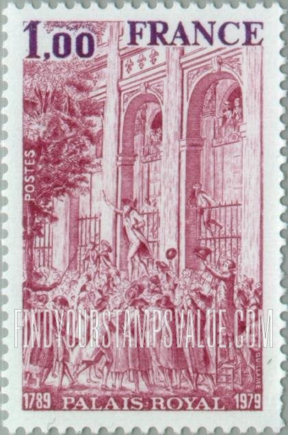 FindYourStampsValue: Royal Palace, 1789