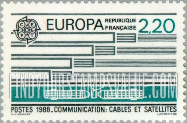 FindYourStampsValue: Europa 1988: Cables, satellites