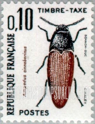 FindYourStampsValue: POSTAGE DUE - Ampedus Cinnabarinus