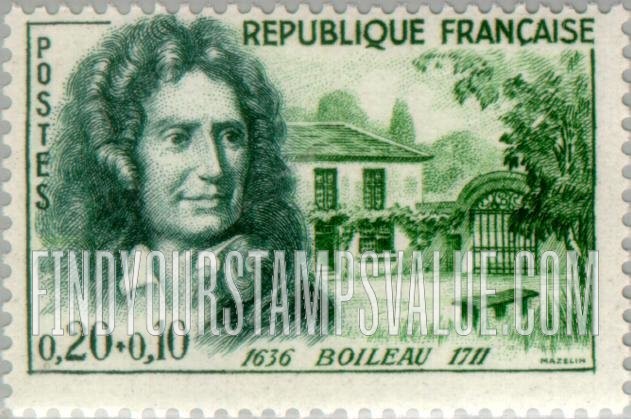 FindYourStampsValue: SEMI-POSTAL - Nicolas Boileau (Despreaux)