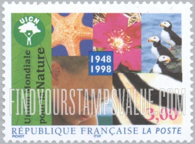 FindYourStampsValue: International Union for the Conservation of Nature and Natural Resources, 50th Anniversary