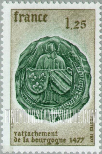 FindYourStampsValue: Arms of Burgundy