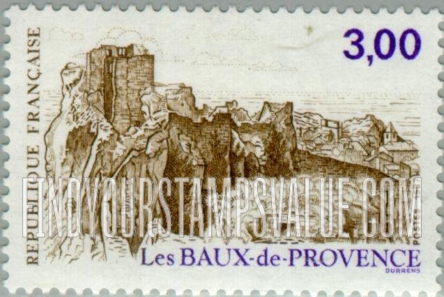 FindYourStampsValue: Tourist Issue: Les Baux-de-Provence