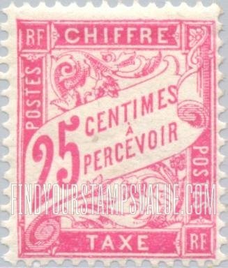 FindYourStampsValue: POSTAGE DUE - Numeral Value