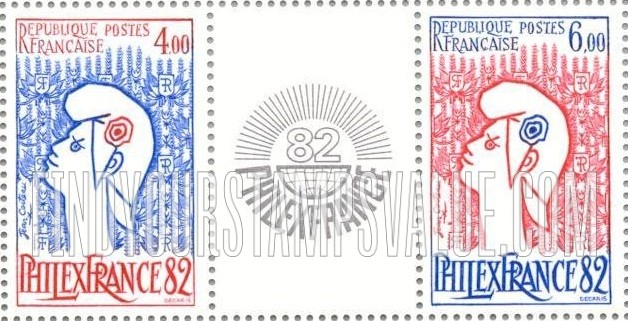 FindYourStampsValue: Marianne, by Jean Cocteau