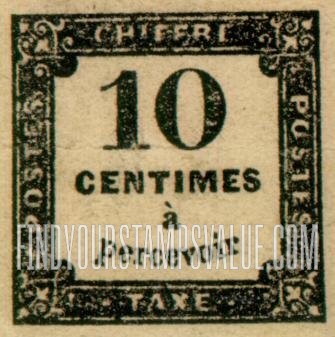 FindYourStampsValue: POSTAGE DUE - Numeral Value