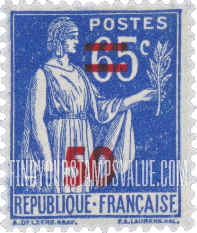 FindYourStampsValue: Peace with Olive Branch: Stamps of 1932-39 Surcharged in Carmine