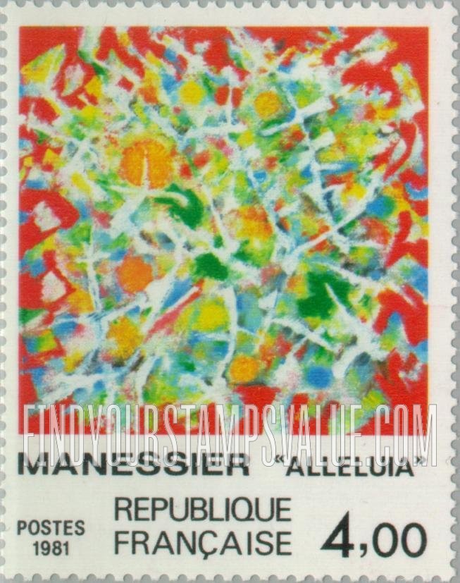 FindYourStampsValue: Alleluia, by Alfred Manessier