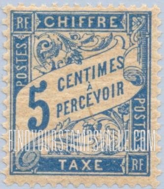 FindYourStampsValue: POSTAGE DUE - Numeral Value