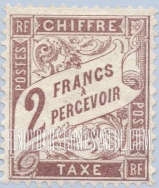 FindYourStampsValue: POSTAGE DUE - Numeral Value