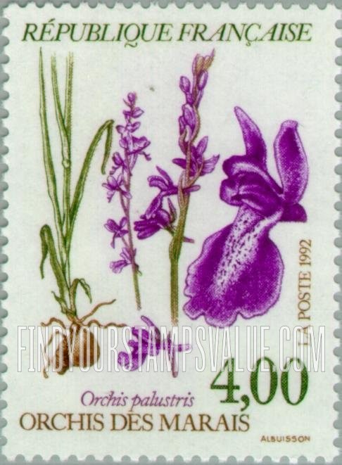 FindYourStampsValue: Flowers: Orchis palustris