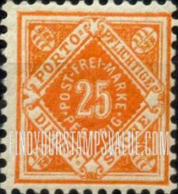 FindYourStampsValue: WURTTEMBERG OFFICIAL - Numeral Value