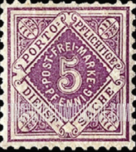 FindYourStampsValue: WURTTEMBERG OFFICIAL - Numeral Value