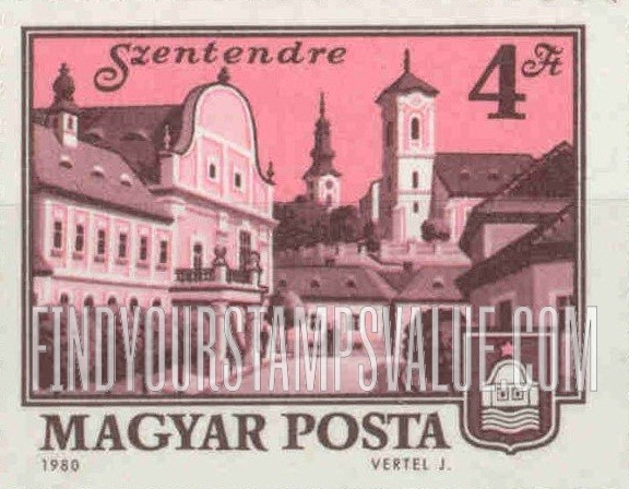 FindYourStampsValue: Building Type of 1972: Szentendre