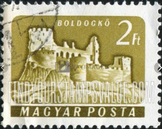 FindYourStampsValue: Castle Type of 1960: Boldogkő