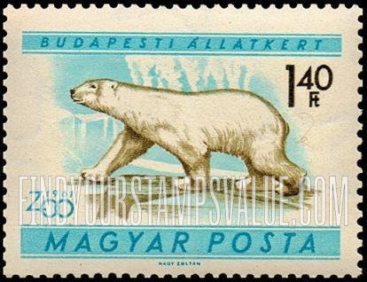 FindYourStampsValue: Animals: Polar bear, horizontal