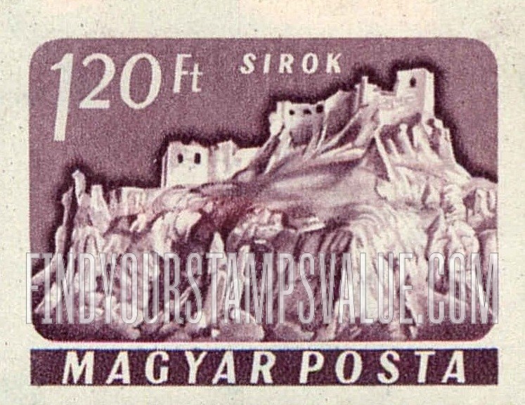 FindYourStampsValue: Castle Type of 1960: Sirok