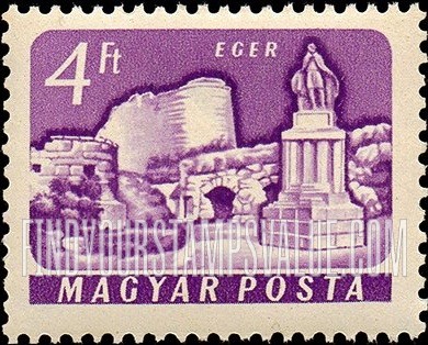 FindYourStampsValue: Castle Type of 1960: Eger