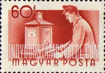 FindYourStampsValue: Postman emptying mail box