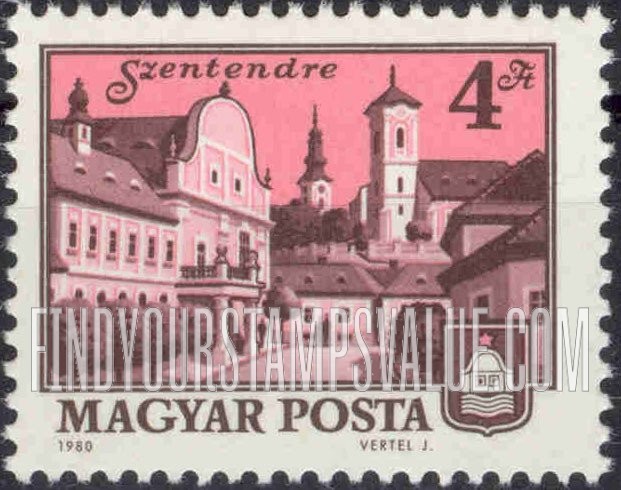 FindYourStampsValue: Building Type of 1972: Szentendre