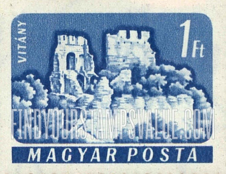FindYourStampsValue: Castle Type of 1960: Vitány