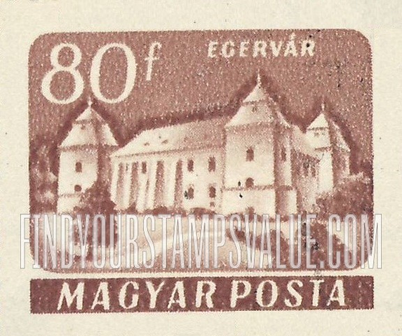 FindYourStampsValue: Castle Type of 1960: Egervár