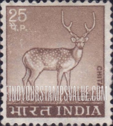 FindYourStampsValue: Republic of India: Axis deer - भारत गणराज्य: चितल