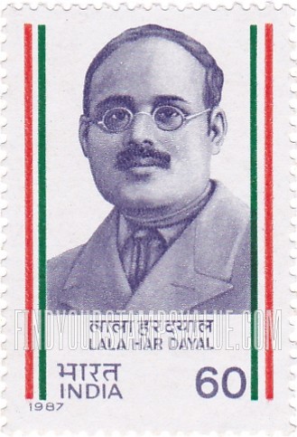 FindYourStampsValue: Republic of India: Lala Har Dayal - भारत गणराज्य: लाला हरदयाल