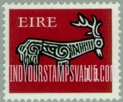 FindYourStampsValue: Stag from ancient bowl, Kent: Types of 1968