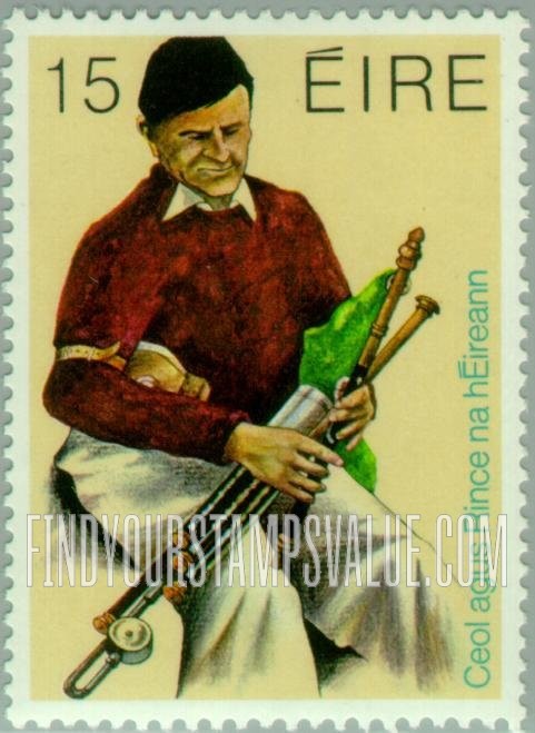 FindYourStampsValue: Piper, Uilleann pipes
