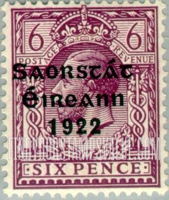 FindYourStampsValue: King George V: Stamps of Great Britain, 1912-22, Overprinted in Shiny to Dull Blue Black