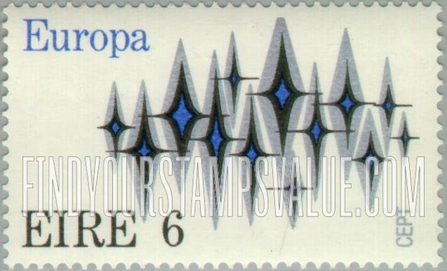 FindYourStampsValue: Sparkles, Symbolic of Communications: Europa Issue