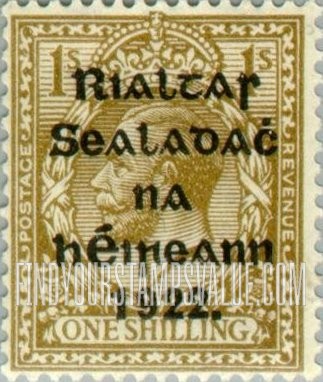 FindYourStampsValue: King George V: Stamps of Great Britain, 1912-22 Overprinted in Shiny to Dull Blue Black