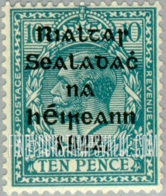 FindYourStampsValue: King George V: Stamps of Great Britain, 1912-22 Overprinted in Shiny to Dull Blue Black