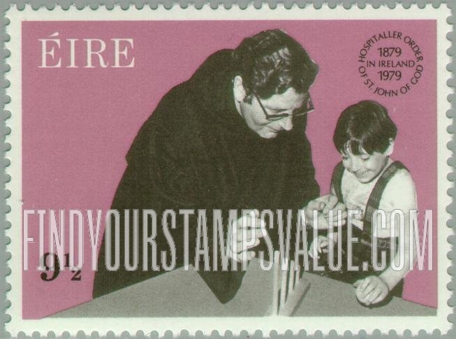 FindYourStampsValue: Hospitaller Brother Teaching Child