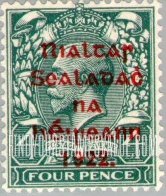 FindYourStampsValue: King George V: Stamps of Great Britain, 1912-22 Overprinted in Shiny to Dull Red