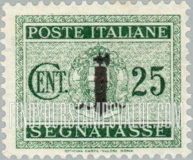 FindYourStampsValue: POSTAGE DUE - Coat of Arms: Overprinted