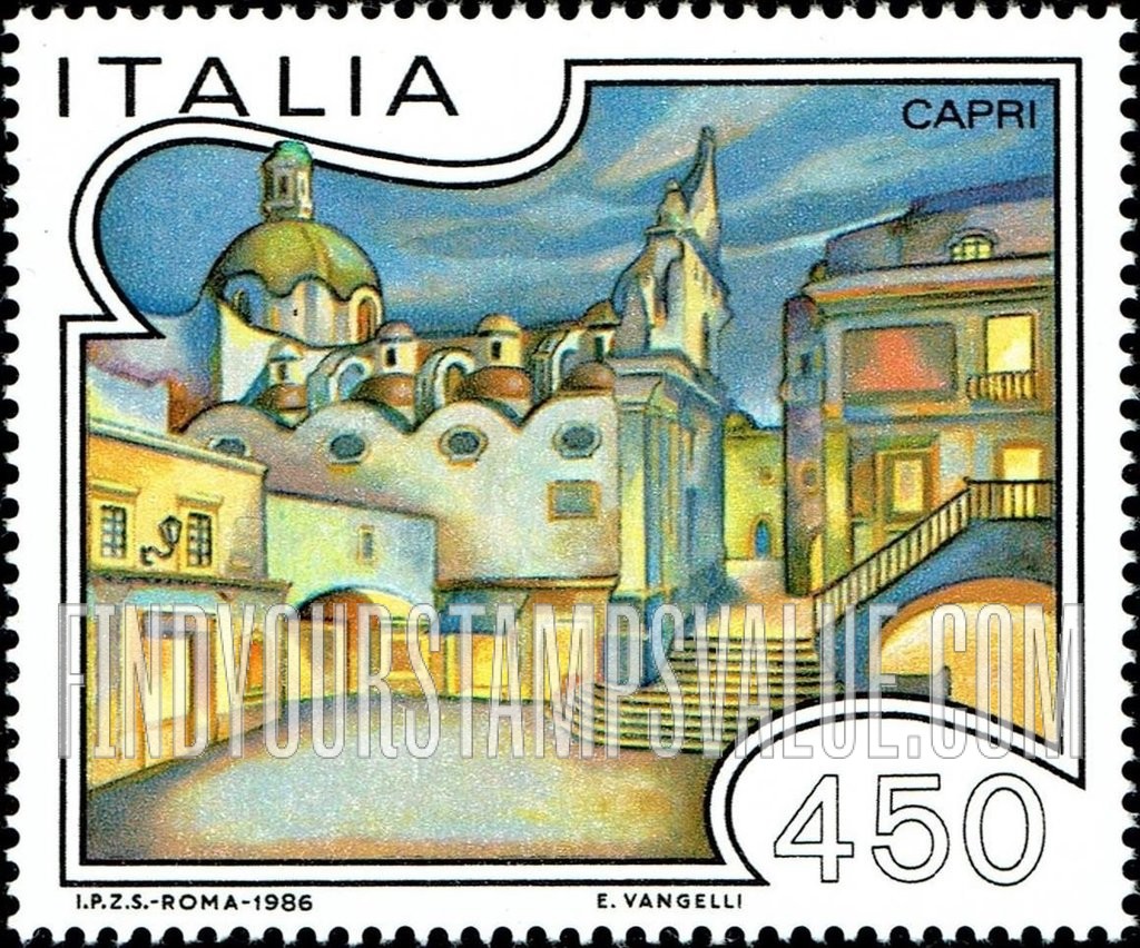 FindYourStampsValue: Piazetta, Capri