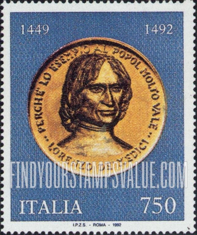 FindYourStampsValue: Lorenzo de Medici (1449-1492)
