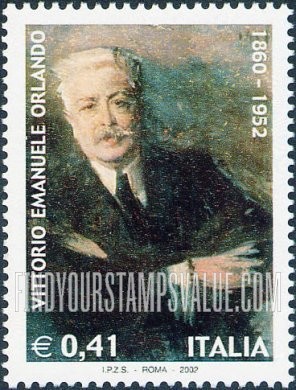 FindYourStampsValue: Vittorio Emanuele Orlando (1860-1952), Politician