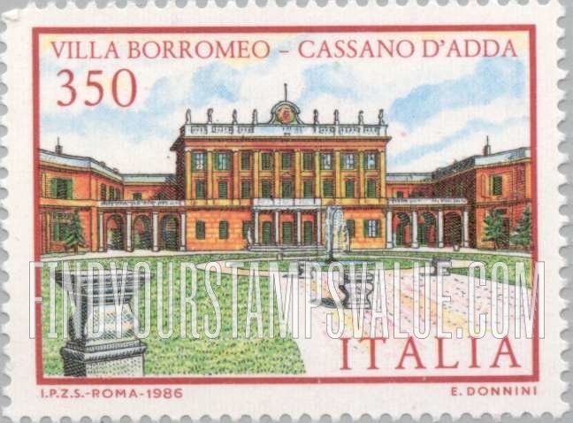 FindYourStampsValue: Villa Type of 1980: Borromeo, Cassano D’Adda