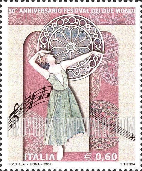 FindYourStampsValue: Two Worlds Festival, 50th Anniversary