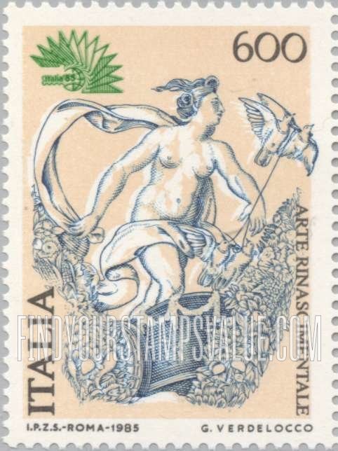 FindYourStampsValue: Italia ’85: The Hunt, by Raphael (1483-1520)