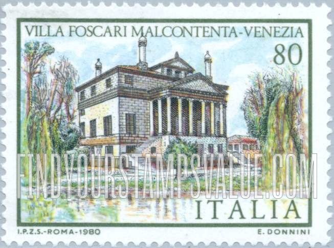 FindYourStampsValue: Villas: Villa Foscari Malcontenta, Venezia
