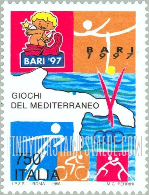FindYourStampsValue: 1997 Mediterranean Games, Bari