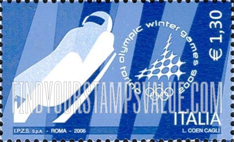 FindYourStampsValue: 2006 Winter Olympics, Turin: Luge