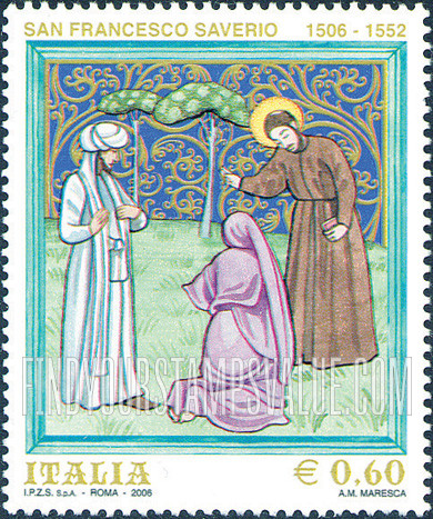 FindYourStampsValue: Saints: St. Francis Xavier (1506-52)